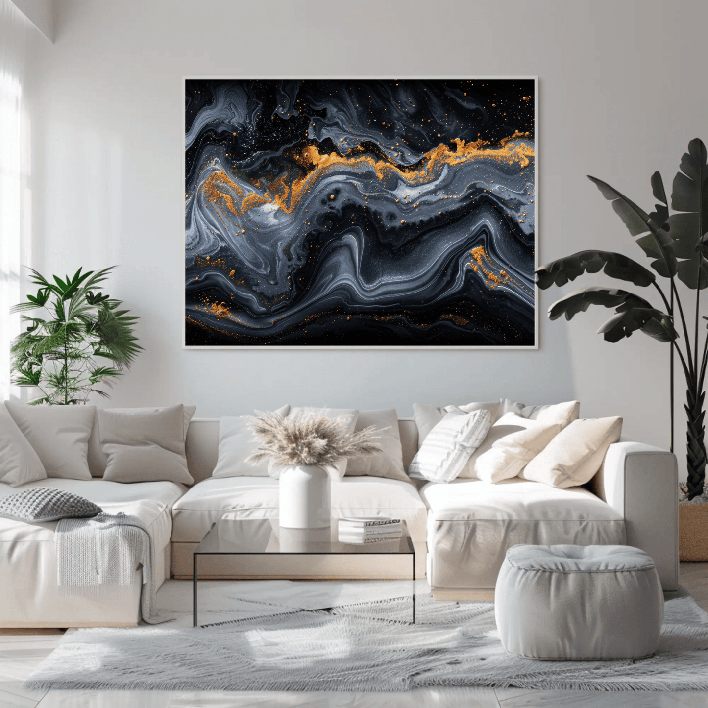 Abstract Curves Wall Art