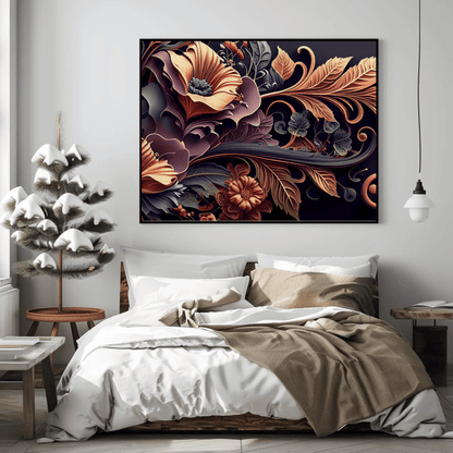 Abstract Garden Blooms Wall Art