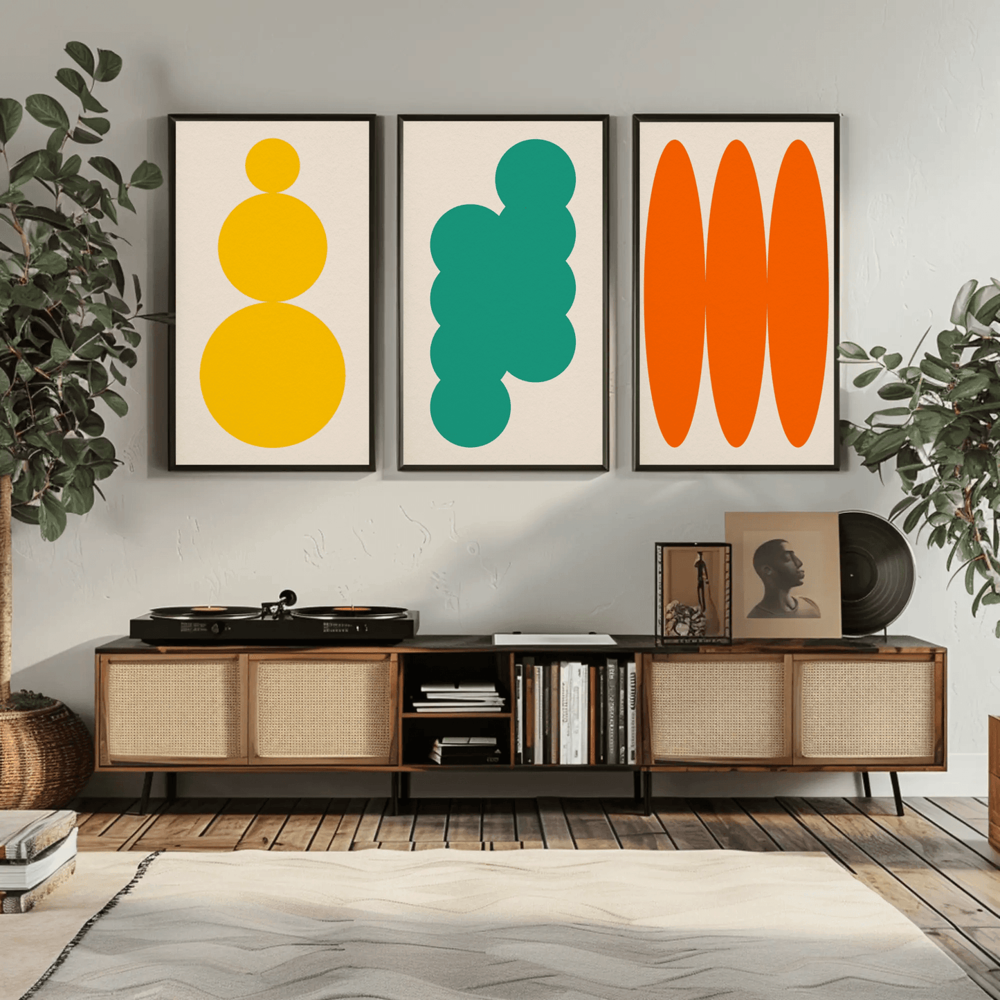 Retrograde - Minimal Retro Geometric Abstract Wall Art