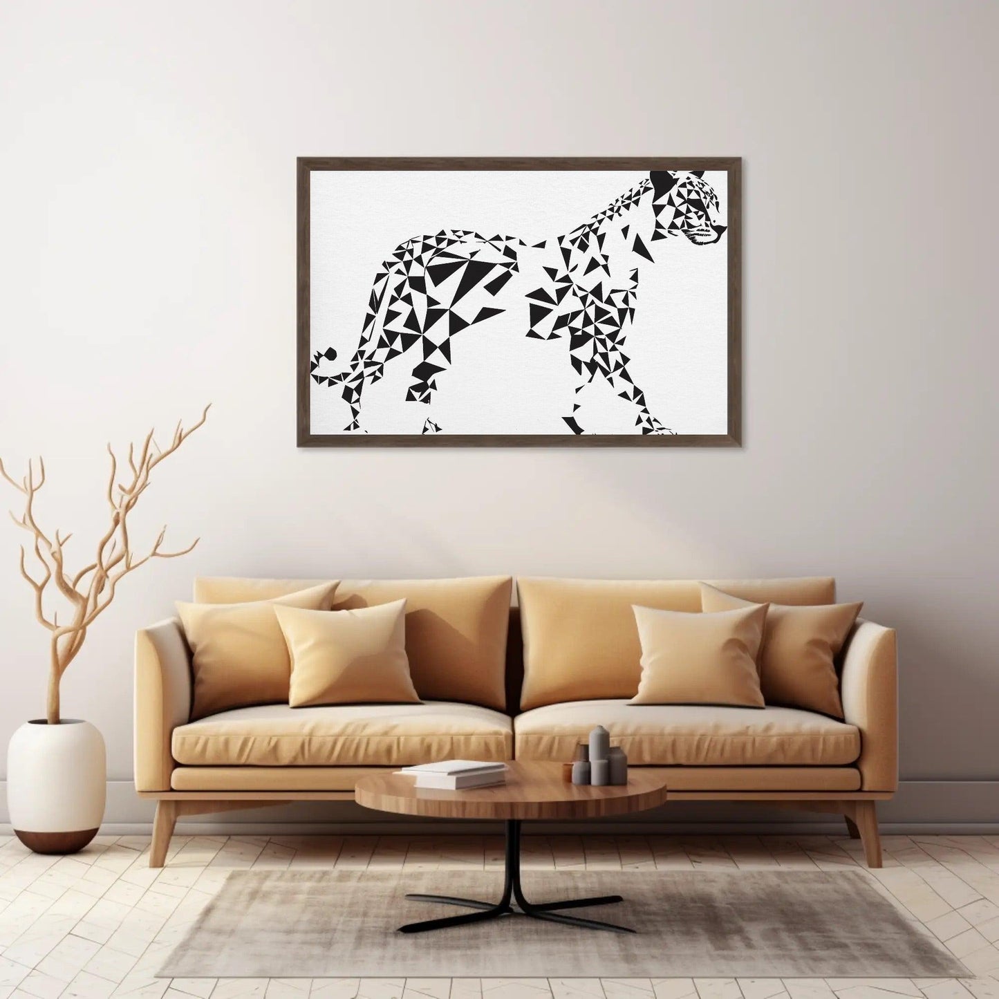 Geometric Tiger Wall Art