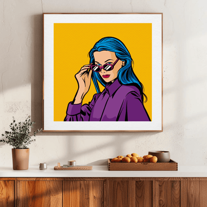 Vibrant Contemporary Faces Wall Art