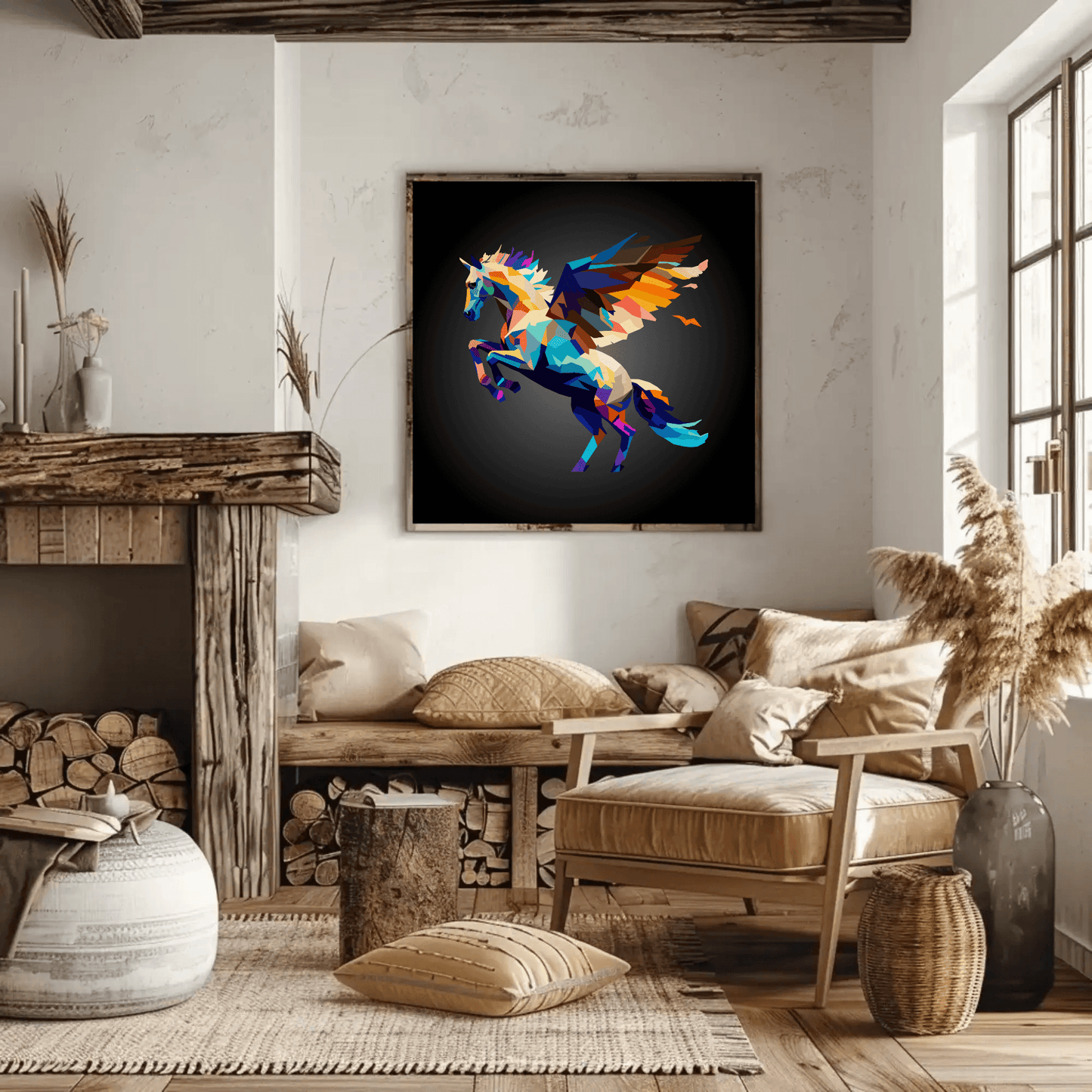 Vibrant Pegasus Wall Art