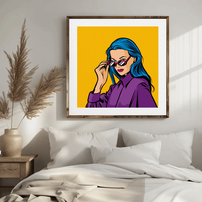 Vibrant Contemporary Faces Wall Art