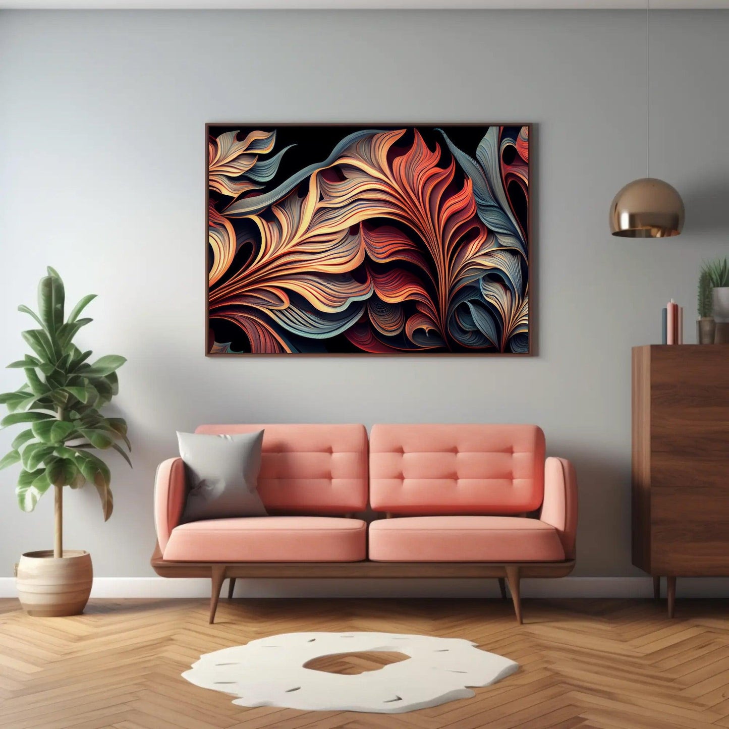 Blooming Abstraction Wall Art