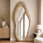 3 ft/ 36x17 in / Natural Beige Fuzzy Boucle