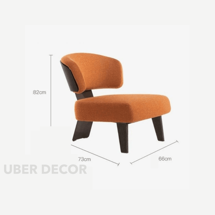 Modena Eleganza – Italian Minimalist Fabric Lounge Chair for Living Room & Leisure Spaces