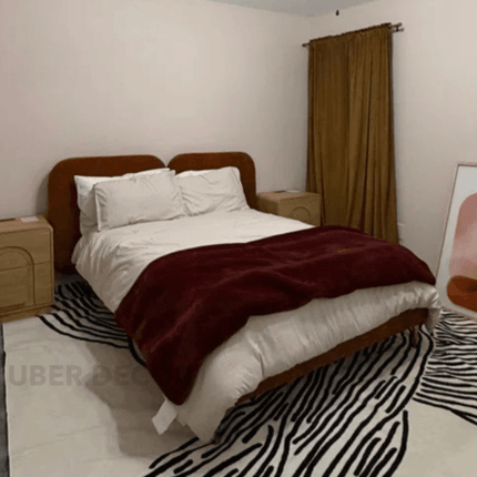 OakWing Modern Upholstered Platform Customisable Bed for Elegant Bedrooms