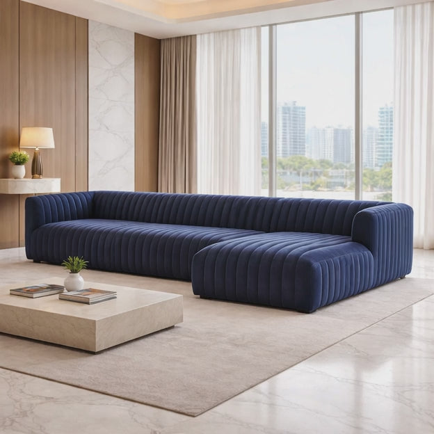 Lakeland 4 Seater L-Shaped Sectional Sofa Couch Modern Contemporary Luxury Furniture for Living Room