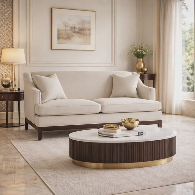 Durban 60" Upholstered 2 Seater Loveseat Elegant Accent Sofa for Refined Living Spaces