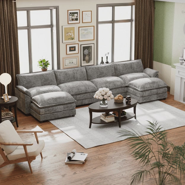 Manila 158" U-Shaped Sofa- 4 Seater Sectional Sofa