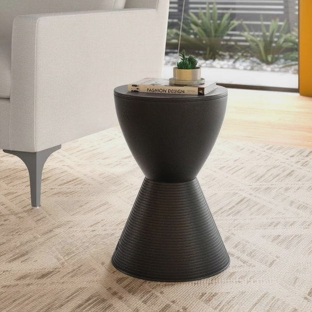 The Modena Drum End Table – Modern Wooden Accent with Hidden Storage in Multicolor Finishes for Living Room, Bedroom & Balcony