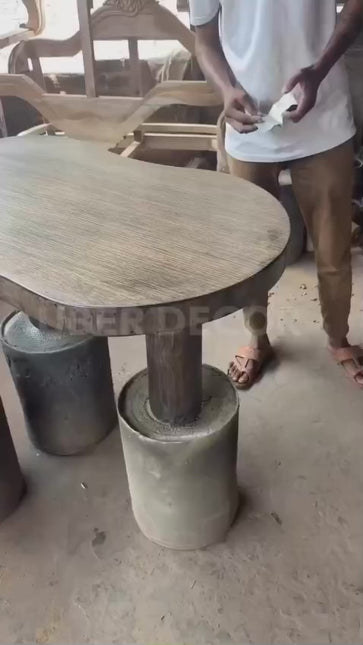 Tocantins Cloud Pine Coffee Table Organic Nordic Design Natural Pine Finish Rounded Legs Minimalist Centerpiece for Modern Living Spaces