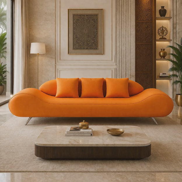 Odense Designer Luxury Sofa Minimalist Nordic-Inspired Wood Frame Seating for Living Rooms, Offices & Hallways