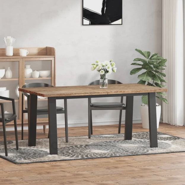 Arkenvale Wooden Dining Table – Industrial Style Rectangular Table for Modern Homes