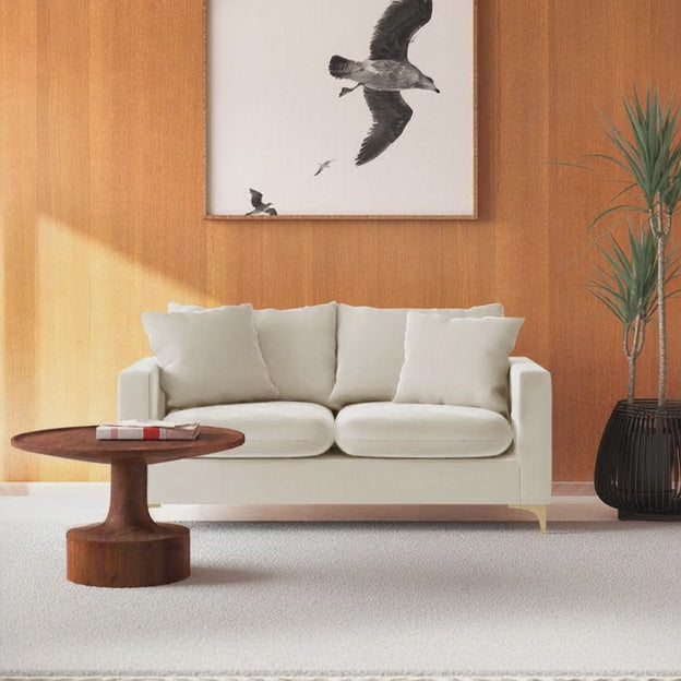 Zadar 58" Upholstered 2 Seater Loveseat Sleek Modern Sofa for Living & Lounge Spaces