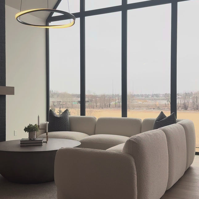 Krabi 5 Seater L-Shaped Sectional Sofa Couch Japandi Minimalist Modern Luxury Furniture for Living Room