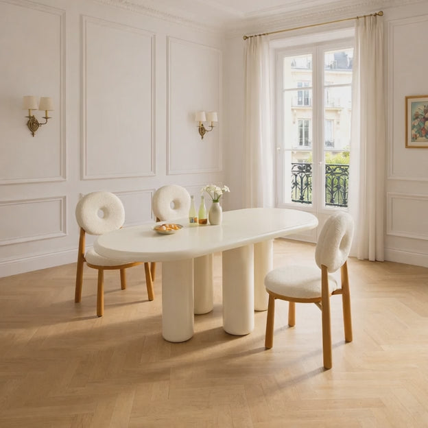Hearthome Nordic Modern Dining Table– Cozy Contemporary Elegance for Dining Spaces