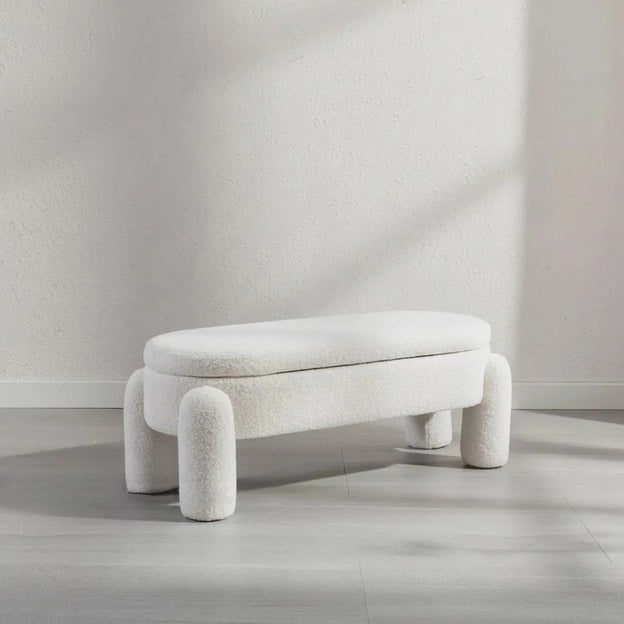 Meloa Modern Japandi-Inspired Flip Top Storage Bench – Whimsical Minimalist Organizer for Entryway, Bedroom & Living Room