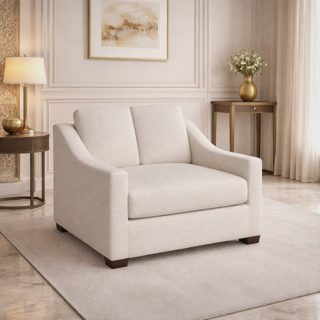 Cairo 55.5" Upholstered 2 Seater Couch  Sleek Compact Sofa for Modern Living