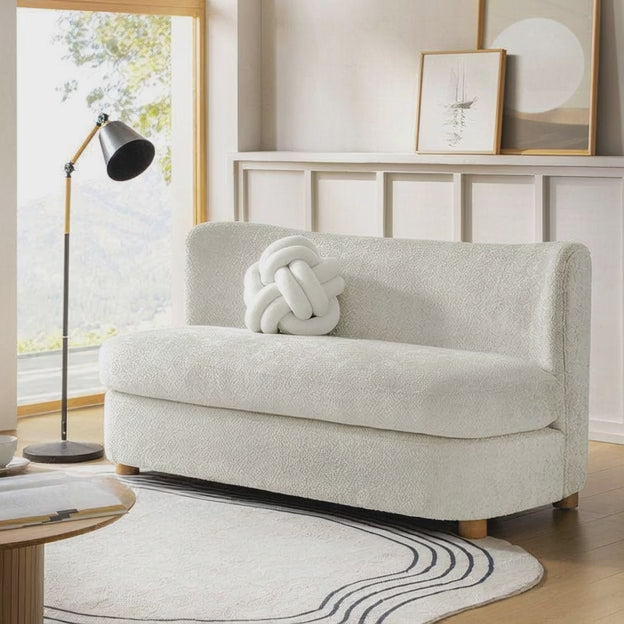 Ayami 63" 2-Seater Curved Couch Customisable Contemporary Minimalist Sofa for Living Room