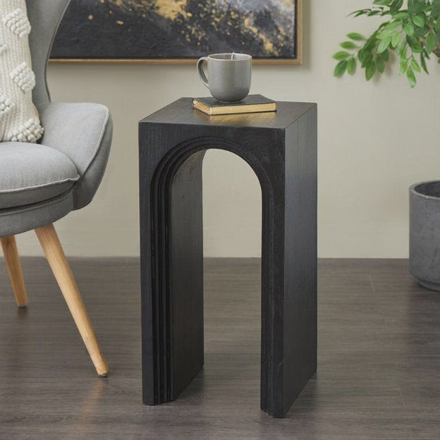 The Arcadia Table – Custom Arch-Inspired Wooden Side Table in Modern Japandi Style for Living Room, Bedroom, or Lounge