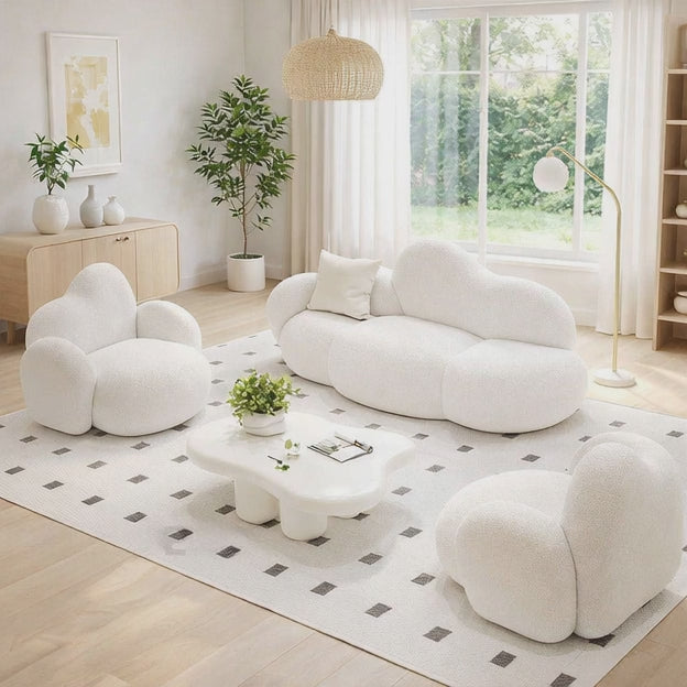 Ghent Puff Lounge Sofa Minimalist Nordic-Inspired Relaxing Seating for Living Rooms & Bedrooms
