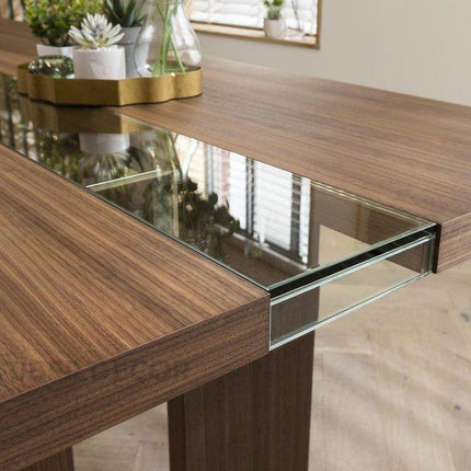 Norwood Rectangular Dining Table Contemporary Mid Century Design Solid Wood Base Made to Order Dining Table for Dining Room and Formal Dining Hall