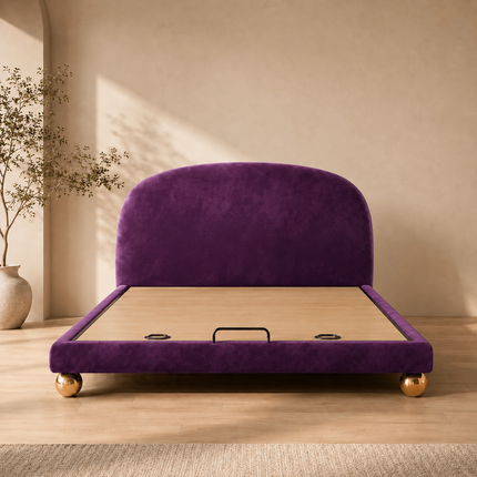 Royal Curve Bed – Curved Headboard Luxury Bed for Master Bedroom