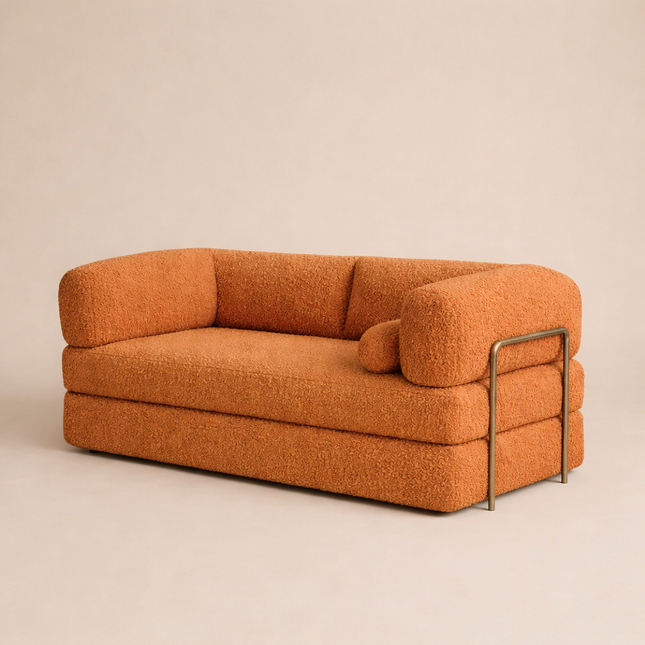 The Teddy Block Sofa- 5-in-1 Modern Adjustable Sofa Cum Bed for Guest Room, Kids Room, Bedroom or Living Room- Custom Fabric and Size