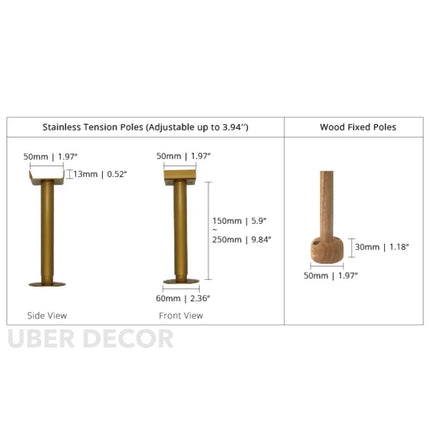 RAVENI Handcrafted Wooden Rattan Room Divider for Living Rooms, Lounges & Open Homes with Made-to-Order Customisation
