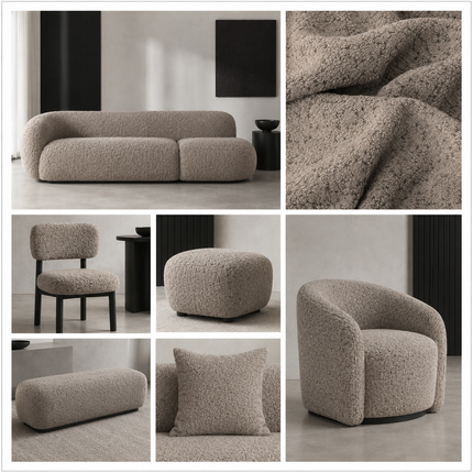 JOY - Upholstery Fabric- Mushroom
