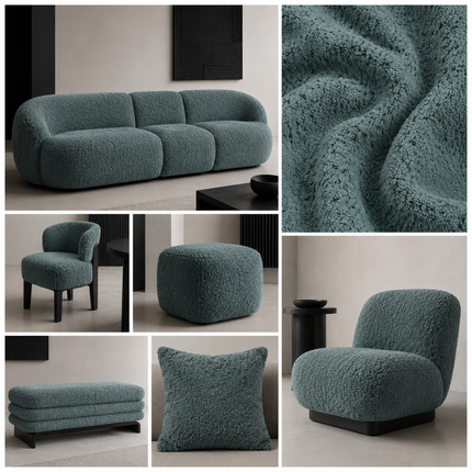 JOY - Upholstery Fabric- Dusty Teal