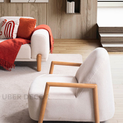 Winnipeg Luxury Modern Sofa Set with Wooden Legs and Plush Upholstery Customisable Designer Sofa for Living Room