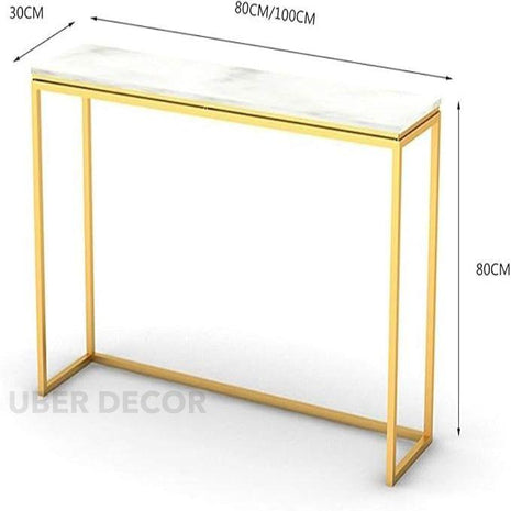 Liora Frame Console Table – Modern Minimalist Metal Console with Sleek Profile for Hallways & Living Rooms - Uber Decor
