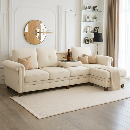 BELLA - Upholstery Fabric- Pastel Ivory