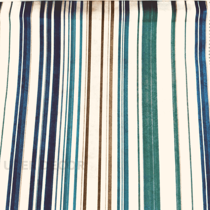 Articaro- Printed Suede Upholstery Fabric- Ocean Ridge Stripes