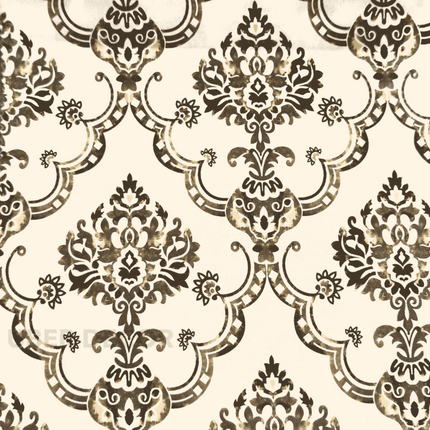 Articaro- Printed Suede Upholstery Fabric- Antique Royale Damask