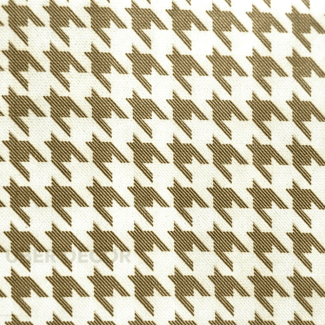 Toonera- Pattern Textured Suede Upholstery Fabric- Olive Houndstooth