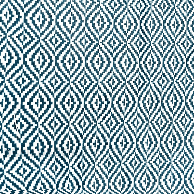 Toonera- Pattern Textured Suede Upholstery Fabric- Teal Diamond