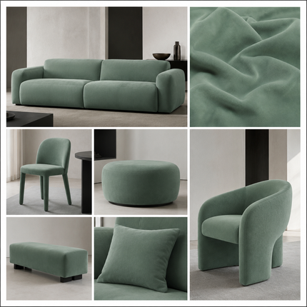 SPYDER - Upholstery Fabric- Greenish Grey