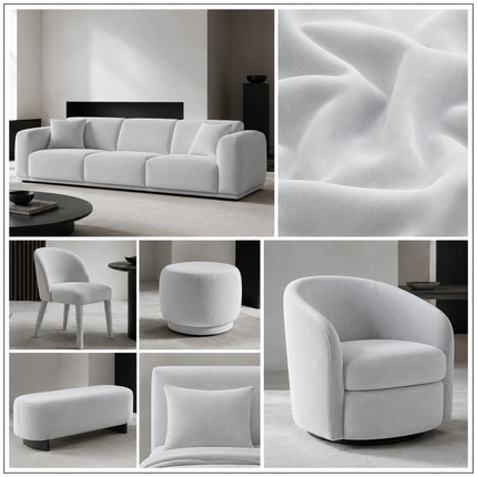SPYDER - Upholstery Fabric- Silver Mist