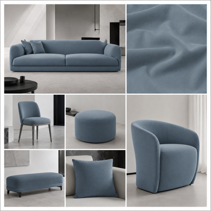 SPYDER - Upholstery Fabric- Bluish Grey