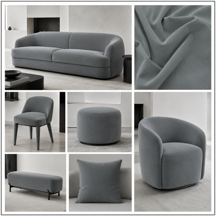 SPYDER - Upholstery Fabric- Storm Gray