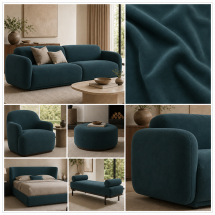 SPYDER - Upholstery Fabric- Dark Sea Teal