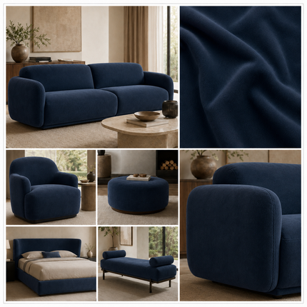 SPYDER - Upholstery Fabric- Slate Navy Blue