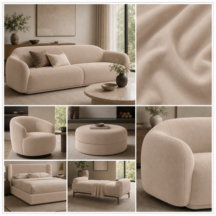 SPYDER - Upholstery Fabric- Pale Mushroom