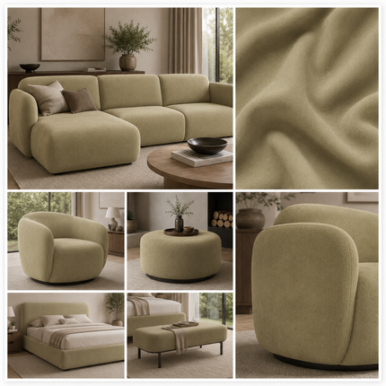 SPYDER - Upholstery Fabric- Mustard Green