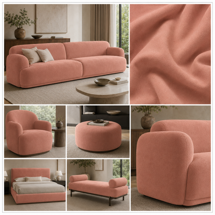 SPYDER - Upholstery Fabric- Dusty Coral