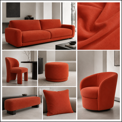 SPYDER - Upholstery Fabric- Burnt Sienna