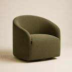 Olive Green Textured Boucle